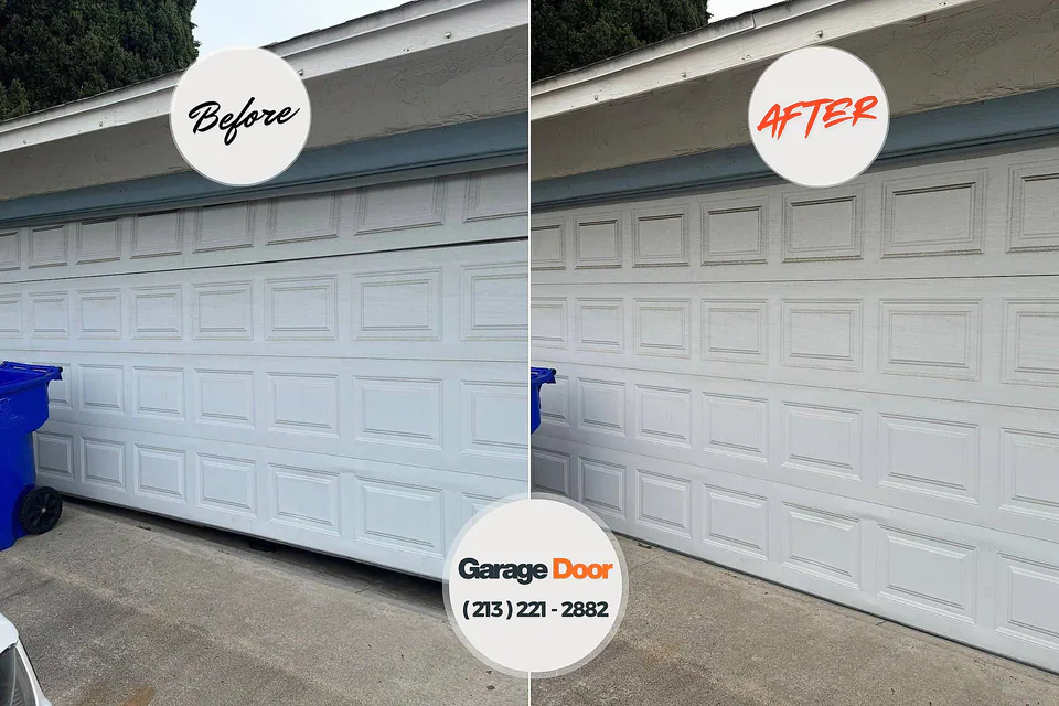 Before and after: garage door repair Grand Junction, CO